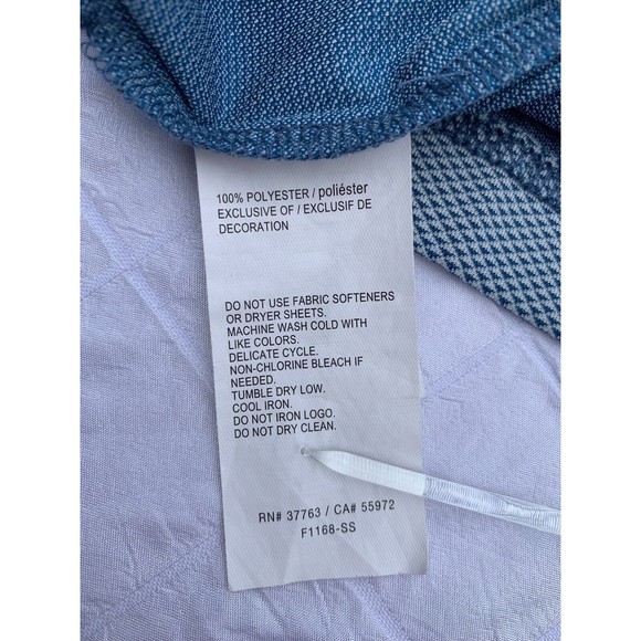 PGA Tour Polo Shirt Mens 2XL Blue Check Short Sleeves Golf Shirt XXL - Picture 9 of 10